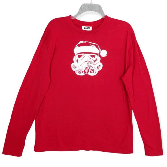 Star Wars Slumber by Munki Munki Stormtrooper Santa size L pajama top - Picture 2 of 5
